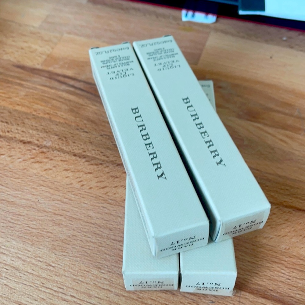 4 Burberry lipsticks
